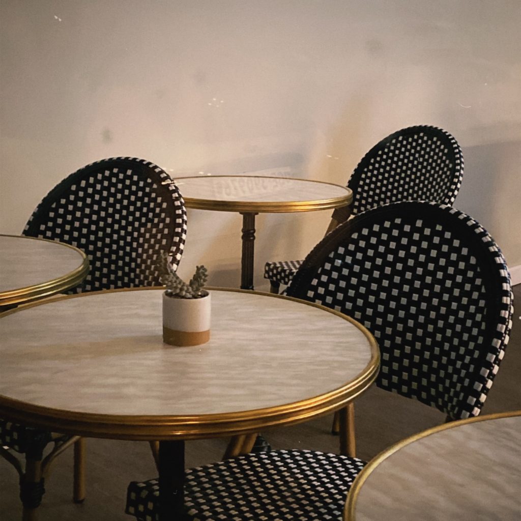 classic café chairs colors gold stay gold